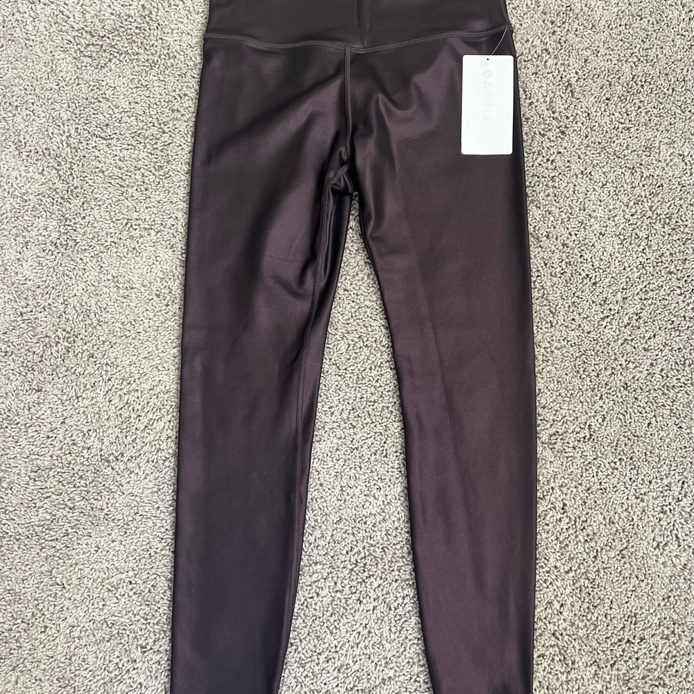 ATHLETA purple reflective leggings